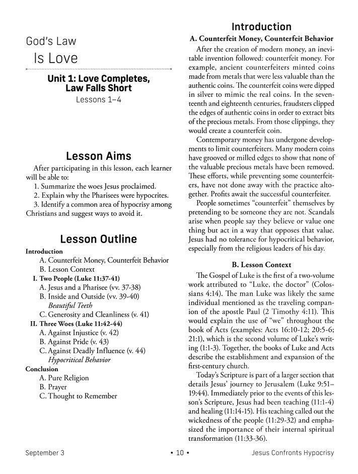 NIV Standard Lesson Commentary, Large Print Edition 2023-2024