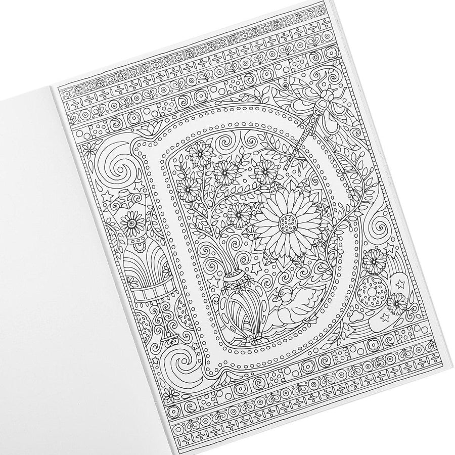 Letters to Live By Coloring Book