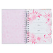 Load image into Gallery viewer, Bless You &amp; Keep You Numbers 6:24-25 White &amp; Pink Floral Wirebound Journal
