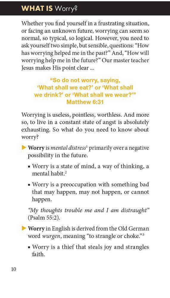 Worry [Hope For The Heart Series] - June Hunt