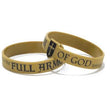 Load image into Gallery viewer, Full Armor of God Silicone Bracelet Gold
