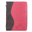 Load image into Gallery viewer, Amor para Biblias Fe, Rosado – 1 Corintios 13:4-8 Spanish Pink Bible Cover
