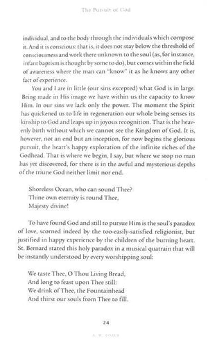 The Pursuit of God - A.W. Tozer