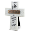 Load image into Gallery viewer, Blessed Genesis 21:22 Copper Accented Tabletop Cross
