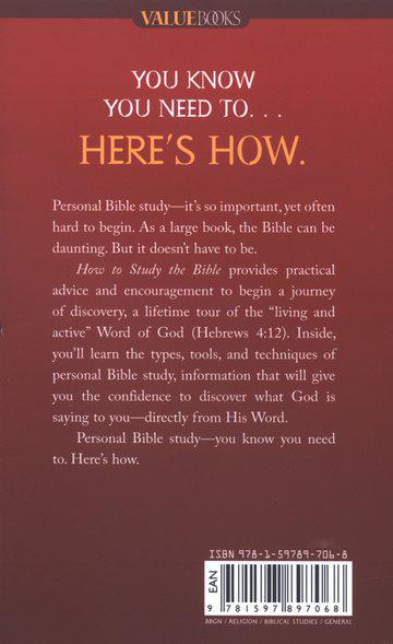 How to Study The Bible - Robert West