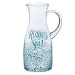Load image into Gallery viewer, He Restores My Soul Psalm 23:3 Glass Pitcher
