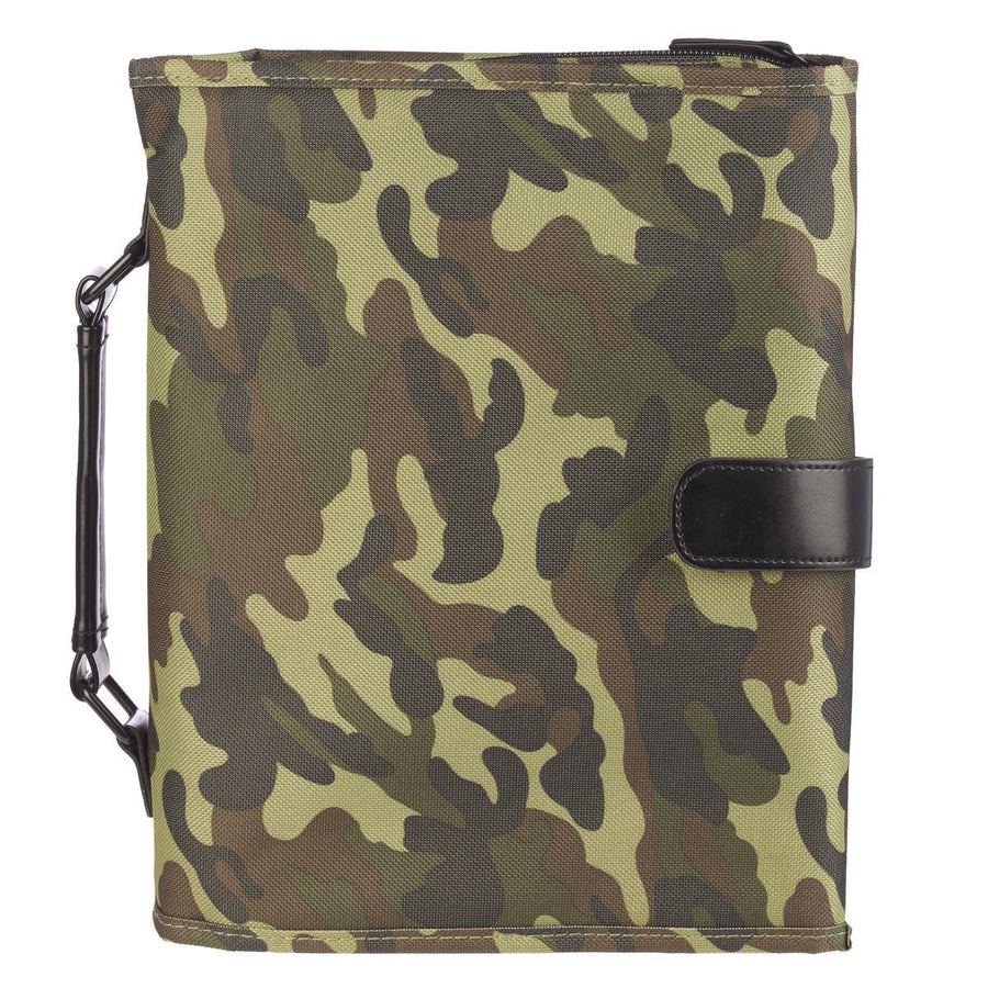 Armor of God Camo Tri-Fold Cloth Bible Cover