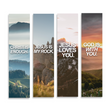 Load image into Gallery viewer, Christian Bookmark Packs (Christ is Enough, Jesus is my Rock, Jesus Loves You, God is with You)
