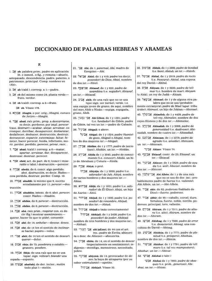 Nueva Concordancia Exhaustiva De La Biblia - James Strong