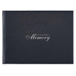 Load image into Gallery viewer, In Loving Memory Navy Faux Leather Guest Book

