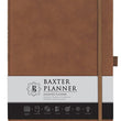 Load image into Gallery viewer, Baxter Undated Planner Brown Faux Leather
