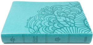 Personalized RVR 1960 Biblia Letra Súper Gigante Aqua símil piel (Spanish Edition)