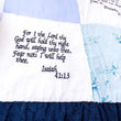 Load image into Gallery viewer, Embroidered Scripture Baby Quilt
