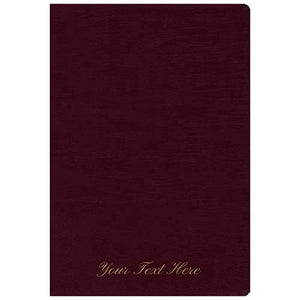 Personalized NIV Thinline Reference Bible Red Letter Comfort Print Burgundy