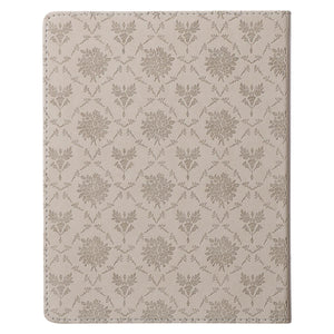 Daily Hope for a Women's Heart Taupe Faux Leather Devotional - Sarah Beth Marr