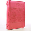 Load image into Gallery viewer, Mt. 19:26 Faux Leather Rosado Personalized Bible Cover for Women
