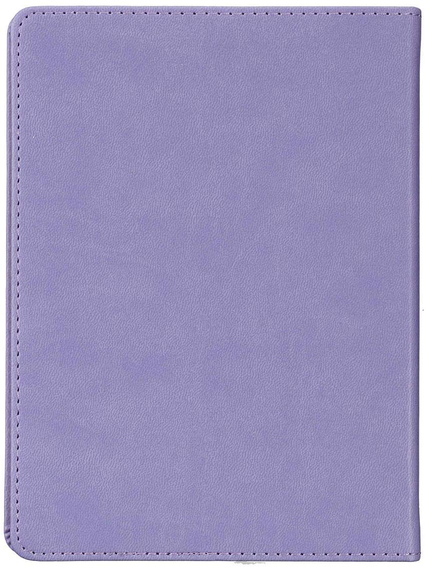 Personalized Custom Text Your Name Be Brave Handy-Sized Faux Leather Journal Lavender