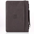 Load image into Gallery viewer, Joshua 1:9 Two-Tone Faux Leather Personalized Bible Cover For Men
