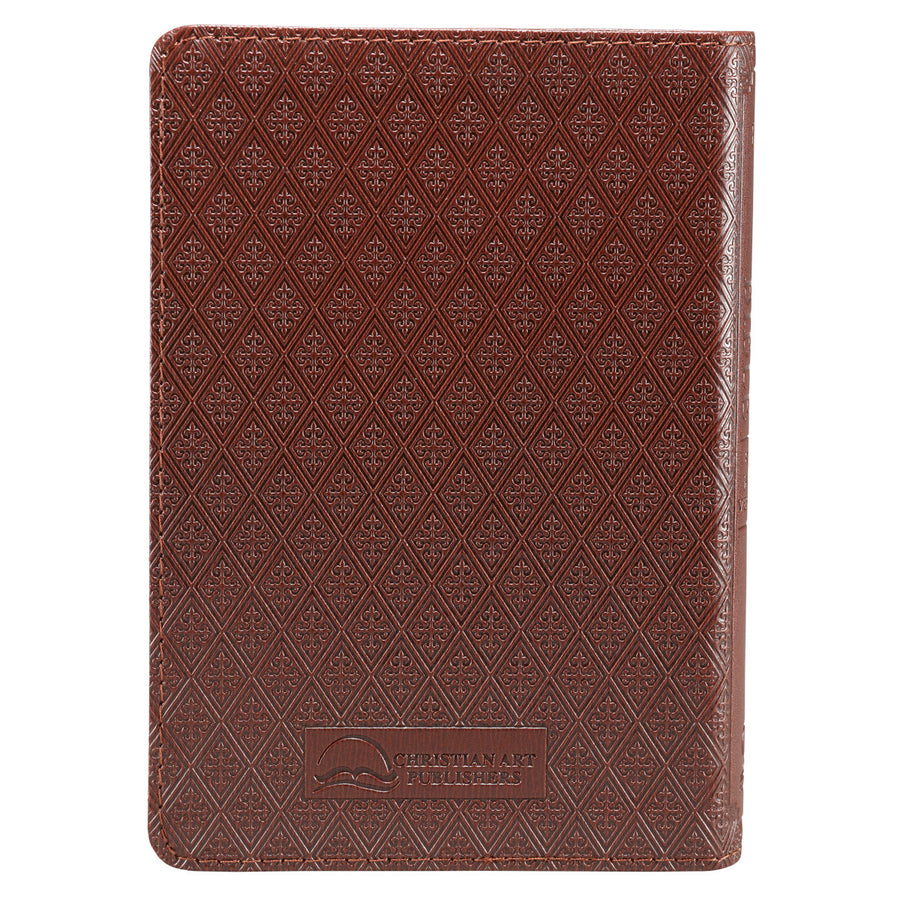 Personalized KJV Bible COMPACT Pocket Edition LuxLeather Brown