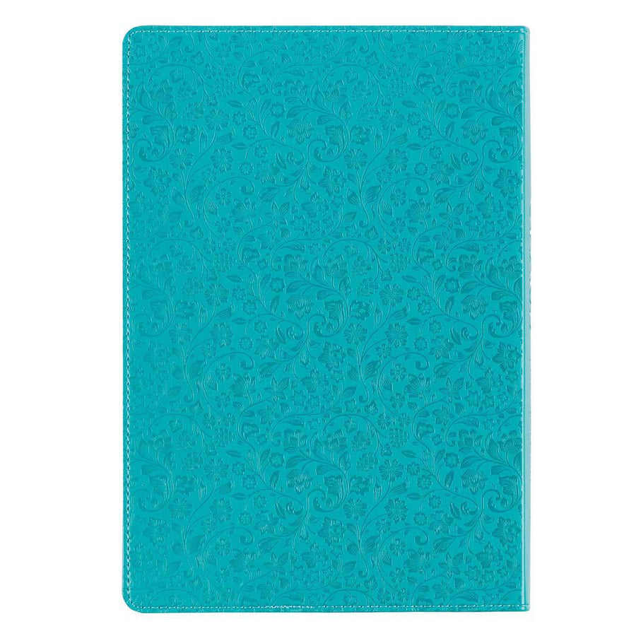 Growing in Grace Teal Faux Leather Daily Devotional - Cheri Fuller & Jennifer Kennedy Dean