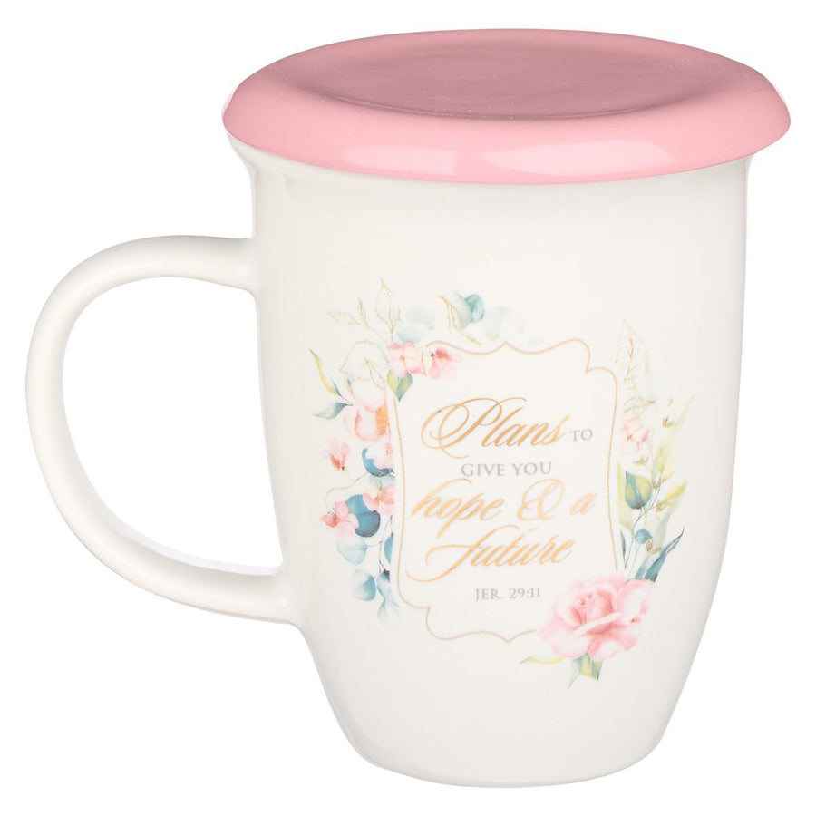 I Know the Plans Jeremiah 29:11 Pink Coaster Ceramic Coffee Mug