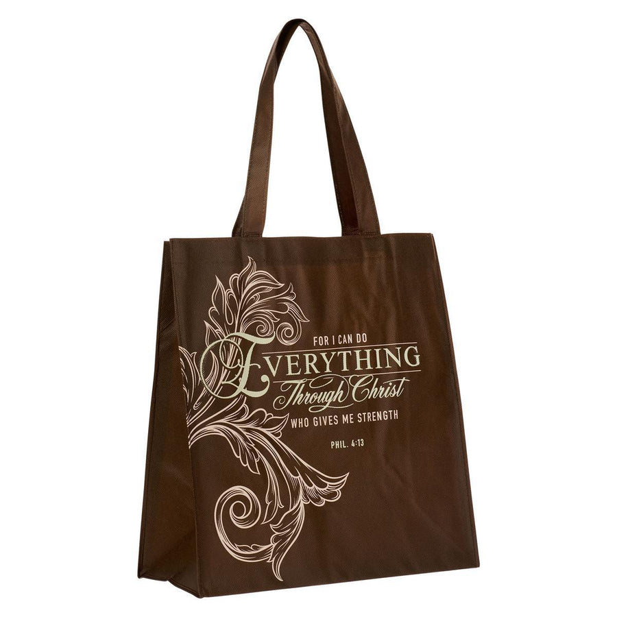 Everything Through Christ Philippians 4:13 Tote Bag