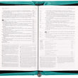 Load image into Gallery viewer, Jeremiah 31:3 Faux Leather Turquoise Personalized Bible Cover For Women
