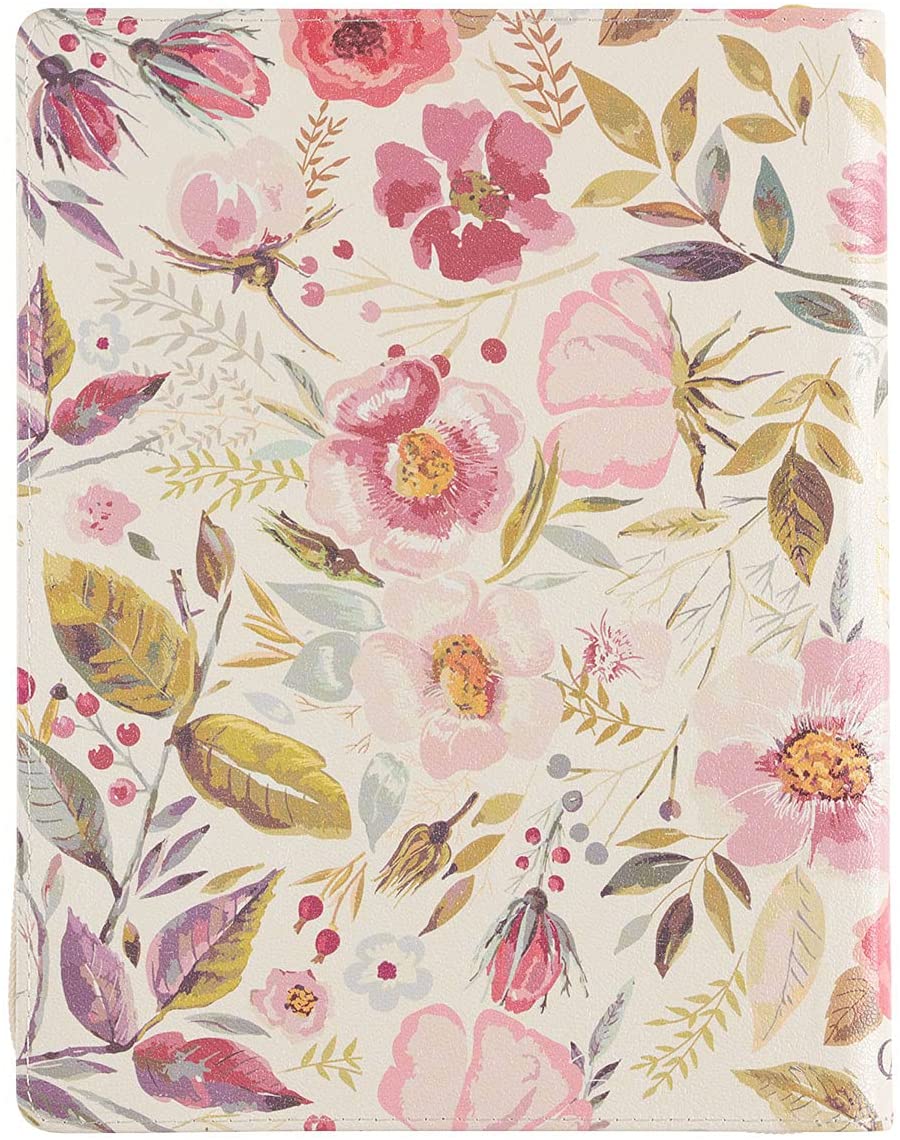 Personalized 2022 Make Today Amazing Large Floral Faux Leather 18-month Planner For Women Psalm 118:24