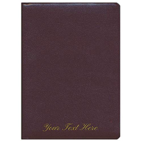 Personalized KJV Thompson Chain Reference Bible Burgundy Bonded Leather