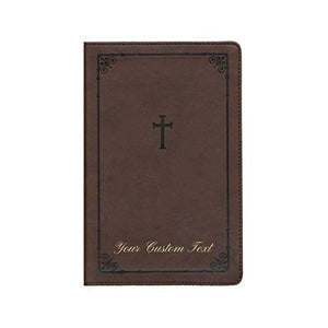 Personalized Custom Text NIV TeenStudy Bible COMPACT Leathersoft Chocolate New International Version