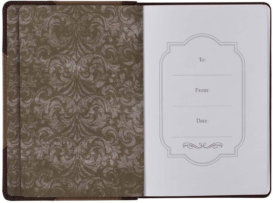 Personalized Blessed is The Man Faux Leather Classic Journal Jeremiah 17:7