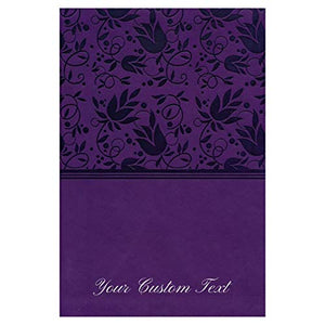 Personalized NKJV Large Print Personal Size Reference Bible Indexed Purple New King James Version
