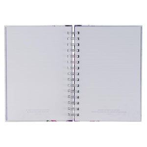 Trust in the Lord Proverbs 3:5 Purple Floral Wire-bound Journal