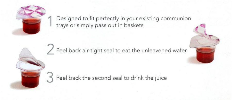 Fellowship Cup Communion Wafer & Juice Sets (Box of 500)