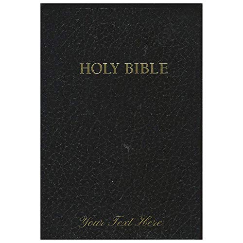 Personalized KJV Holy Bible Study Holman Red Letter Edition 1979 Black