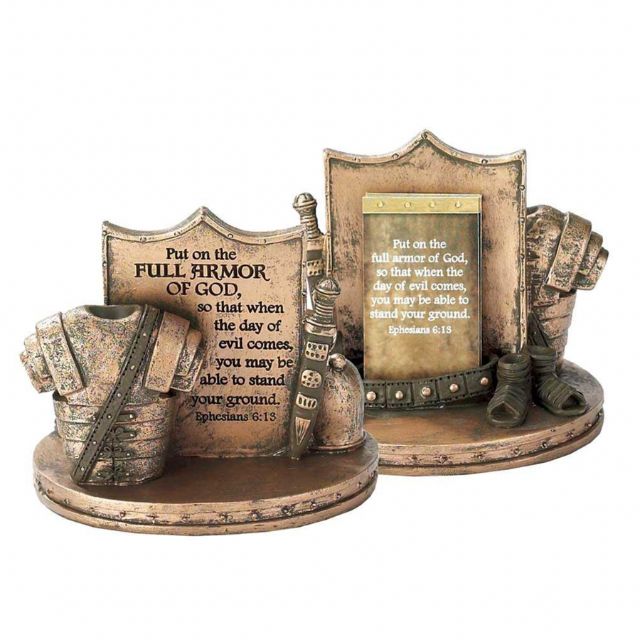Full Armor Of God Resin Card Holder