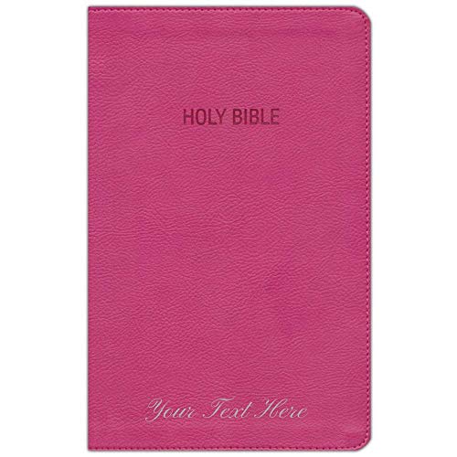 Personalized NKJV Foundation Study Bible Words of Jesus in Red Leathersoft Coral Holy Bible