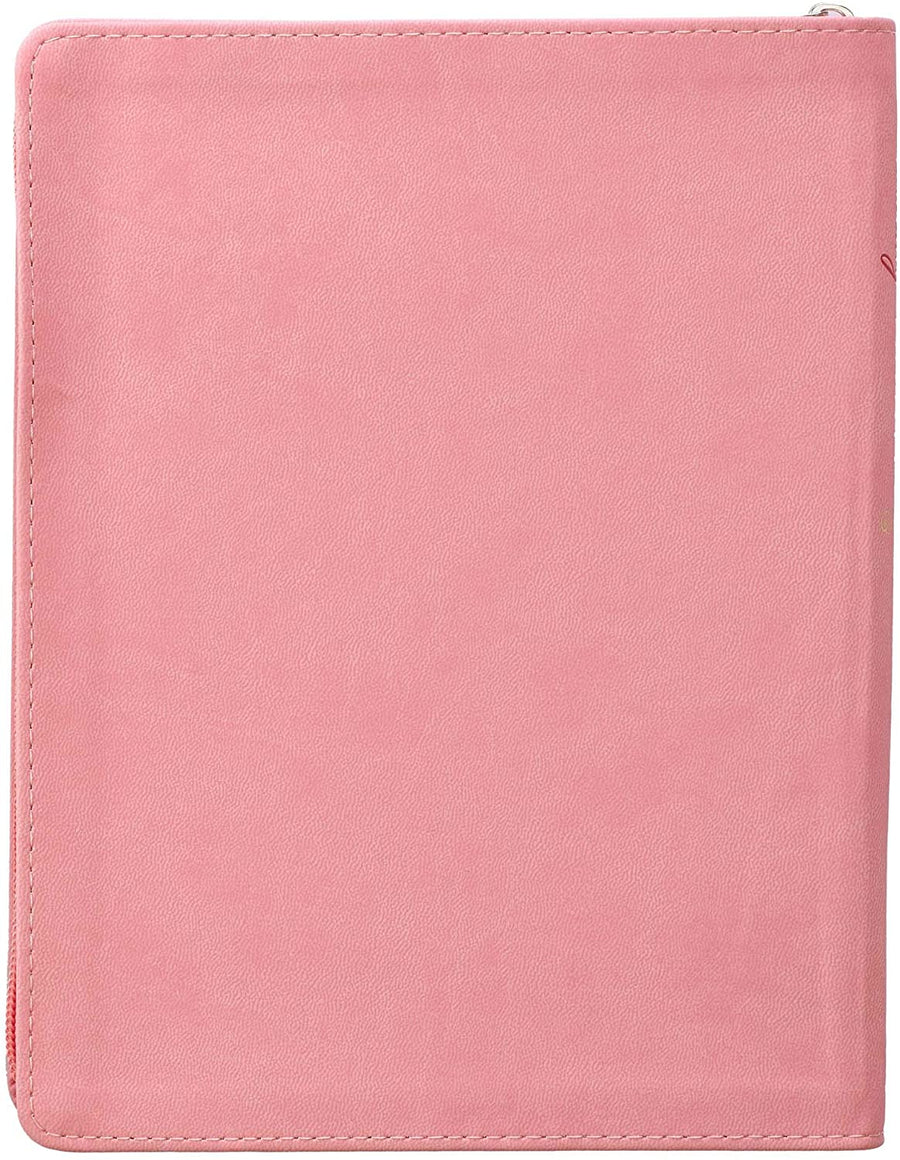Year of Grace Peach Faux Leather Large Zippered Planner for 2020