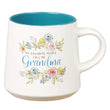 Load image into Gallery viewer, Grandma Floral Ceramic Mug with Clay Dipped Base
