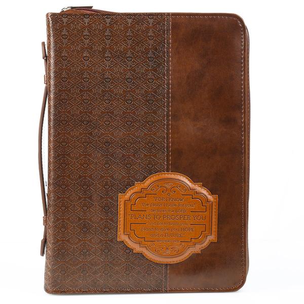 Brown I Know The Plans Bible Cover