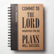 Load image into Gallery viewer, Commit To The Lord Spiral Bound Journal

