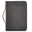 Load image into Gallery viewer, Guidance Faux Leather Black Personalized Bible Cover for Men
