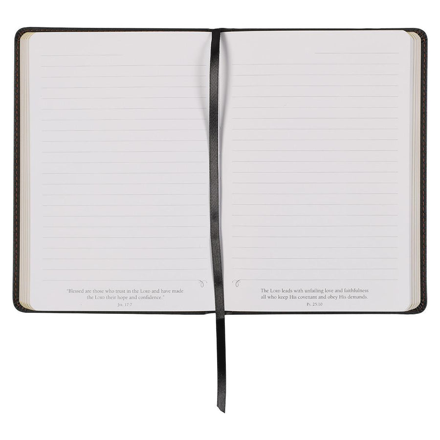 Best Dad Ever Psalm 28:7 Brown Faux Leather Journal