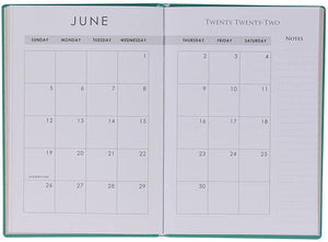 Personalized Planner 2022 Be Still My Soul Teal Faux Leather My Yearly Planner - Psalm 46:10