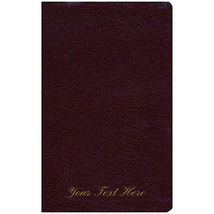 Personalized Amplified Holy Bible Thumb Indexed Bonded Leather Burgundy