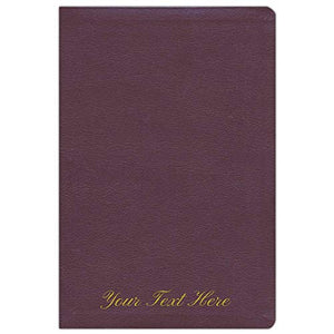 Personalized NIV Thinline Reference Bible Large Print Bonded Leather Burgundy Red Letter