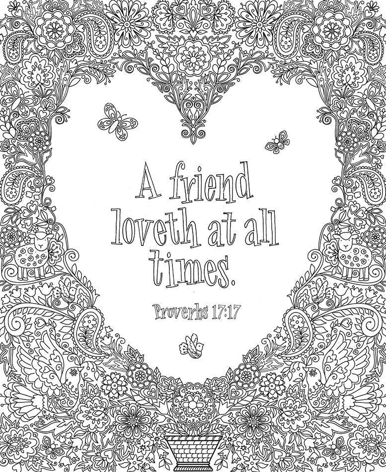 Bible Blessings & Promises, Coloring Book for Adults