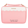 Load image into Gallery viewer, Blessed Faux Leather Pink Personalized Bible Cover for Women

