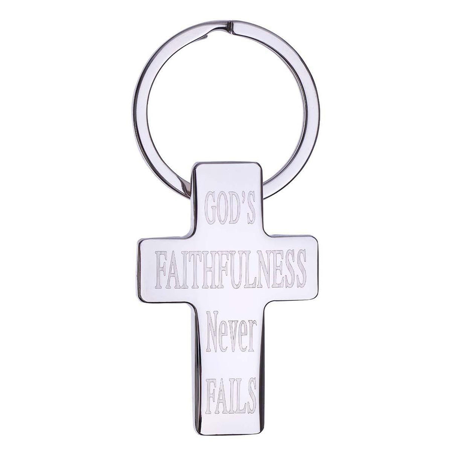 God's Faithfulness Metal Key Ring
