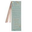 Load image into Gallery viewer, Live by Faith 2 Corinthians 5:6-7 Teal Faux Leather Bookmark
